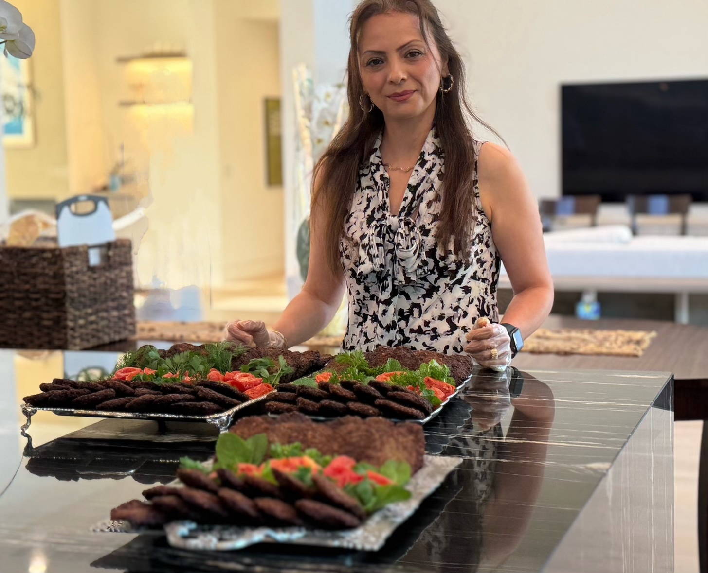 A table set for a tasting event